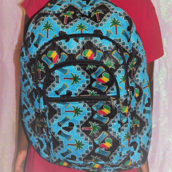 Beautiful African Wax Print Backpack - Picture 3 of 3